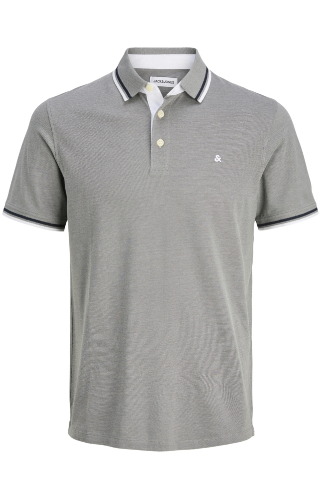 JJEPAULOS POLO SS NOOS 12136668 ULTIMATE GREY/PLAY